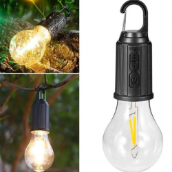 Mey İthalat® Şarjlı Aydınlatma Ampul Tasarımlı Ambians Işık Askılı Kamp Lambası