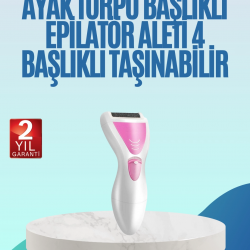 Mey İthalat® Şarjlı Epilatör ve Ayak Törpüsü Seti
