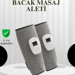 Mey İthalat® Şarjlı Isıtmalı Baldır Masaj Aleti – 3 Hava Basınçlı, Titreşimli ve Akıllı Zamanlayıcılı