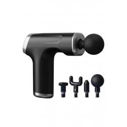 Mey İthalat® Şarjlı Masaj Tabancası 4 Başlıklı Mini Masaj Tabancası ve Masaj Aleti