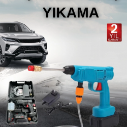 Mey İthalat® Şarjlı Oto Yıkama, Bahçe Sulama Tabancası Makinesi Yüksek Basınçlı