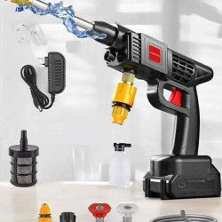 Mey İthalat® Şarjlı Oto Yıkama Tabancası Su Basınçlı Hazneli Bataryalı