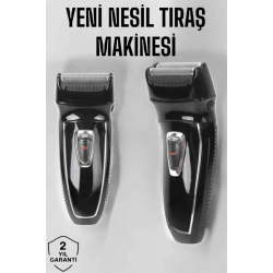 Mey İthalat® Şarjlı Paslanmaz Çelik Bıçaklı ve Kablosuz Saç Sakal Tıraş Makinesi