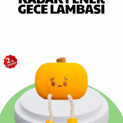 Mey İthalat® Şarjlı Pumpkin LED Masa Lambası Zamanlayıcılı Dokunmatik