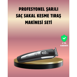 Mey İthalat® Şarjlı Saç Sakal Kesim Makinesi Detaylı Kesim İçin Hassas Başlıklı