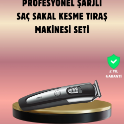 Mey İthalat® Şarjlı Saç Sakal Kesim Makinesi Detaylı Kesim İçin Hassas Başlıklı