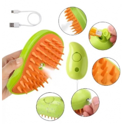 Mey İthalat® Şarjlı Soğuk Buharlı Kedi Köpek Fırçası Tarağı