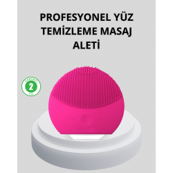 Mey İthalat® Şarjlı Su Geçirmez Yüz Temizleme ve Masaj Aleti – 3 Fonksiyonlu