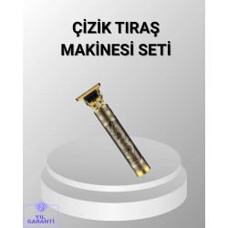 Mey İthalat® Şarjlı T Bıçaklı Saç ve Sakal Tıraş Makinesi – 3 Başlıklı, Güçlü Motorlu, 2 Saat Kullanım