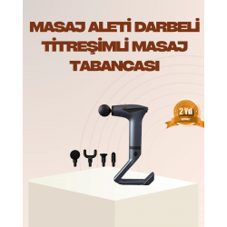 Mey İthalat® Şarjlı Taşınabilir 3in1 Titreşimli Masaj Aleti Esneme Bantlı