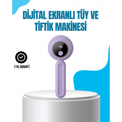 Mey İthalat® Şarjlı Tiftik Temizleme Makinesi Kablosuz Pratik Kullanım