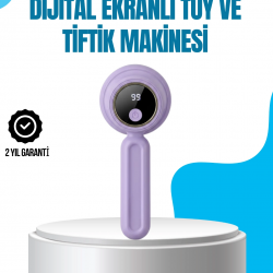 Mey İthalat® Şarjlı Tiftik Temizleme Makinesi Kablosuz Pratik Kullanım
