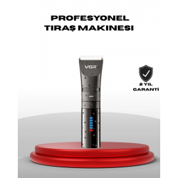 Mey İthalat® Şarjlı Tıraş Makinesi – Dijital Ekranlı, IPX7 Su Geçirmez, Titanyum Bıçaklı