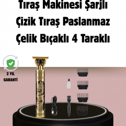 Mey İthalat® Şarjlı Titanyum Bıçaklı Saç Kesme Makinesi