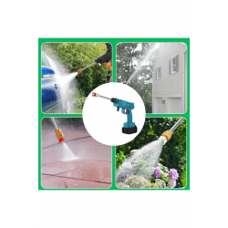 Mey İthalat® Şarjlı Ve Yüksek Basınçlı Oto Yıkama Makinesi Ve Sulama Tabancası Bahçe Yıkama Makinesi