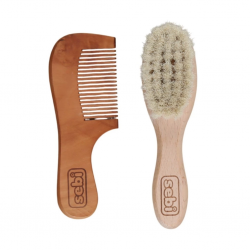 Mey İthalat®  Doğal Keçi Kılı Fırça ve Tarak Seti