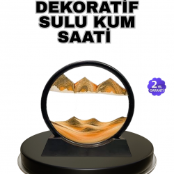 Mey İthalat® Şeffaf Dekoratif Kum Saati – Dayanıklı Gövde, Minimalist Stil, Masa ve Vitrin Aksesuarı