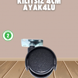 Mey İthalat® Sehpa ve Ekipmanlar İçin Kilitsiz 4 cm Ayak 4’lü