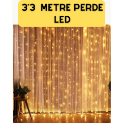 Mey İthalat® Şelale Tasarımlı Perde LED – Düğün ve Özel Gün Işıkları