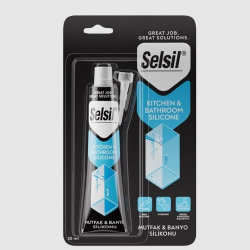 Mey İthalat® Selsil Mutfak ve Duşakabin Silikonu Şeffaf 50 ml