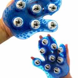 Mey İthalat® Selülit Giderici Masaj Eldiveni 9 Bilyeli Palm Masaj Eldiven Tam Vücut