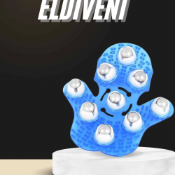 Mey İthalat® Selülit Giderici Masaj Eldiveni 9 Bilyeli Palm Masaj Eldiven Tam Vücut