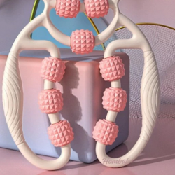 Mey İthalat® Selülit Masaj Aleti 9 Tekerlekli Lenf Drenaj Rulosu