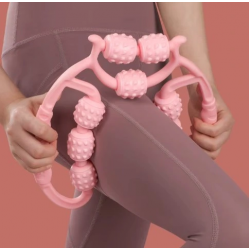 Mey İthalat® Selülit Masaj Aleti 9 Tekerlekli Lenf Drenaj Rulosu