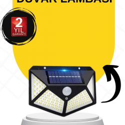 Mey İthalat® SENSÖRLÜ GÜNEŞ ENERJİLİ DUVAR LAMBASI