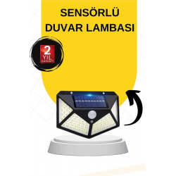 Mey İthalat® SENSÖRLÜ GÜNEŞ ENERJİLİ DUVAR LAMBASI