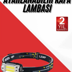 Mey İthalat® Sensörlü Kamp Lambası Ayarlanabilir Kafa Lambası Kafa Bantlı