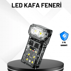 Mey İthalat® Sensörlü LED Kafa Feneri Şarj Edilebilir Manyetik Eller Serbest