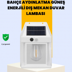 Mey İthalat® Sensörlü Solar Led Dış Duvar Aydınlatma