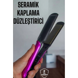 Mey İthalat® Seramik Kaplama Isı Ayarlı Yıpranma Karşıtı Saç Düzleştirici