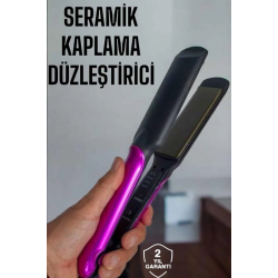 Mey İthalat® Seramik Kaplama Isı Ayarlı Yıpranma Karşıtı Saç Düzleştirici