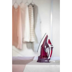 Mey İthalat® Seramik Tabanlı Kırmızı 2200 Watt Şok Buharlı Ütü