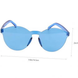 Mey İthalat® Sert Mika Oval Şekilli Çerçevesiz Gözlük Retro Parti 5x14 cm