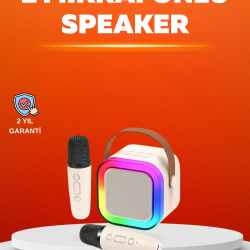 Mey İthalat® Ses Efektli Mikrofonlu Kablosuz Karaoke Sistemi