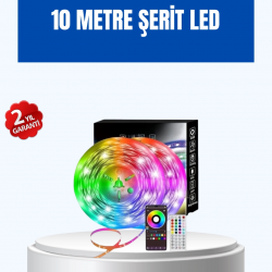 Mey İthalat® Sese Duyarlı 10M Smart Şerit Led IOS Android Kontrollü RGB Işık