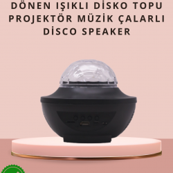 Mey İthalat® Sesle Aktive Olabilen Uzaktan Kumandalı Ayarlanabilir Galaxy Gece Lambası