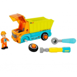 Mey İthalat® Sesli ve Işıklı Figürlü Sök Tak Mini Kamyon Seti