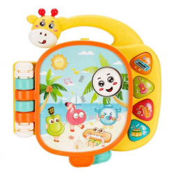 Mey İthalat® Sesli ve Işıklı Zürafa Figürlü Müzik Kitabı