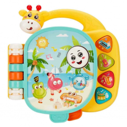 Mey İthalat® Sesli ve Işıklı Zürafa Figürlü Müzik Kitabı