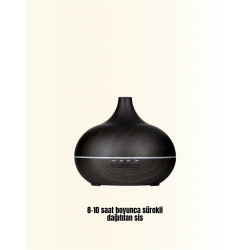 Mey İthalat® Sessiz Çalışan Aromaterapi Difüzörü – 4 Zaman Ayarlı, 7 Renkli Işık Seçeneği