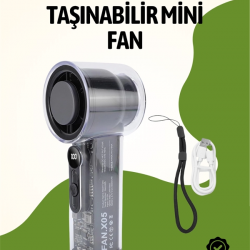 Mey İthalat® Sessiz Çalışan Taşınabilir Fan | Dijital Göstergeli | 100 Kademeli Hız Ayarı