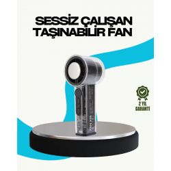 Mey İthalat® Sessiz Çalışan Taşınabilir Fan | USB Şarjlı ve Kompakt Tasarım