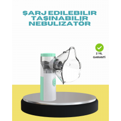 Mey İthalat® Sessiz Çalışan Taşınabilir Şarjlı Nebulizatör