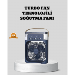 Mey İthalat® Sessiz Çalışan Turbo Fan Güçlü Hava Akışlı Masa Üstü Vantilatör