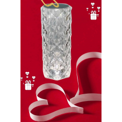 Mey İthalat® Sevgililer Günü İçin Hediye Kristal Lamba Sevgiliye Hediye USB Şarjlı Gece Lambası