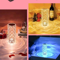 Mey İthalat® Sevgililer Gününe Özel Romantik Kristal Gece Lambası Sevgiliye Hediye